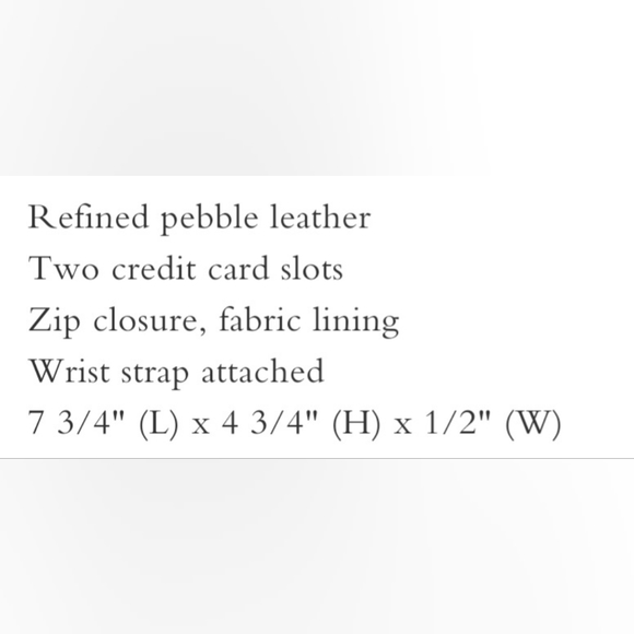 New COACH Large 7" Black Leather Heritage Wristlet (Holds Most Phones) NWT - Picture 8 of 8